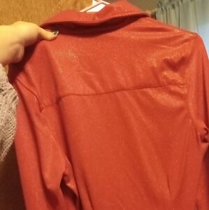 Red ranch dress'n shirt